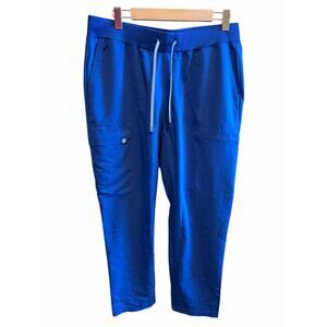 Fabletics Blue Scrub Pants Cargo Pockets Womens XL/S